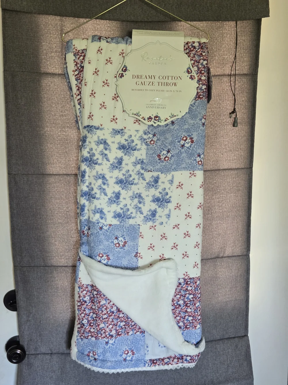 Rosalie's Garden Gauze throw blanket